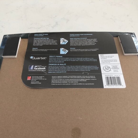 Quartet Magnetic Dry-Erase Board Office Kitchen Playroom 11"x17" NWT - Picture 5 of 7